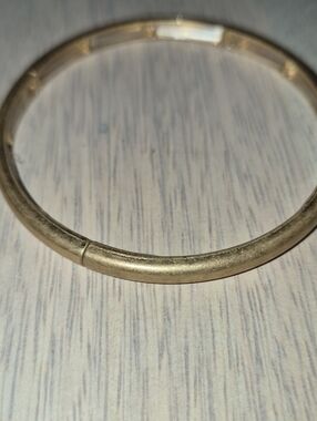 Bangle Women's Bracelet Plunder Stretch Elastin Goldtone Jewelry New